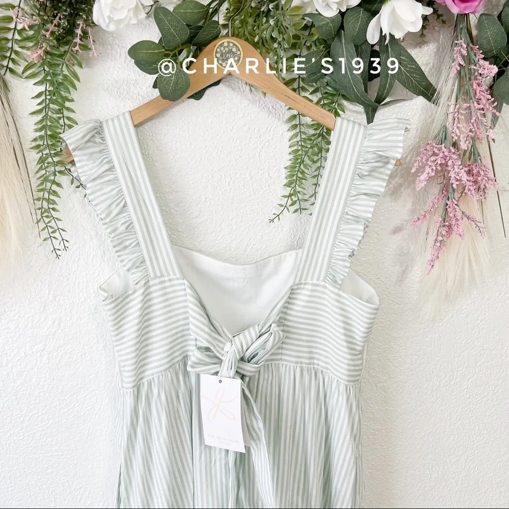 Gal Meets Glam Jasmine Mint Maxi Dress - Picture 7 of 9